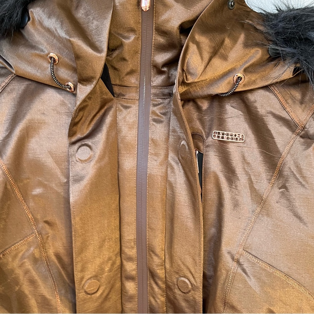 SOLD Limited Edition Under Armour/ Lindsey Vonn Bronze Maribor Down Ski Jacket - Picture 9 of 16